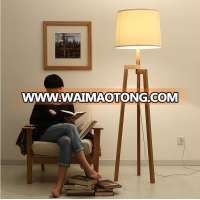 high quality fashion modern fancy wood stand floor lamp tripod floor lamp wood 3 legs