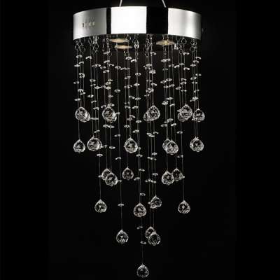 modern chromed K9 crystal chandelier decorative ceiling light NS-120153